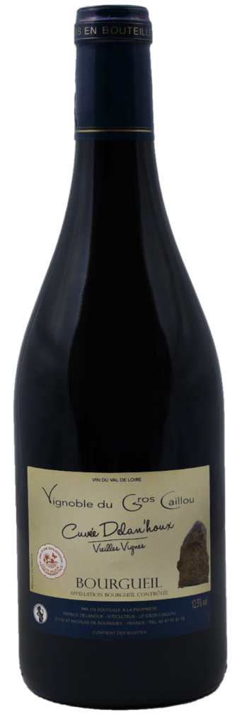 bouteille de vin rouge cuvée delanhoux saint nicolas de bourgueil