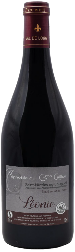 bouteille de vin rouge cuvée léonie saint nicolas de bourgueil